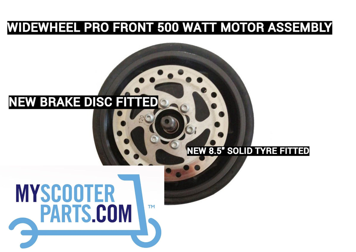 Mercane WideWheel Pro front 500W Motor with Tyre & Brake Disc | Complete Replacement 